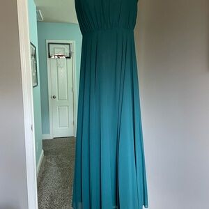 Elegant Teal Evening Gown